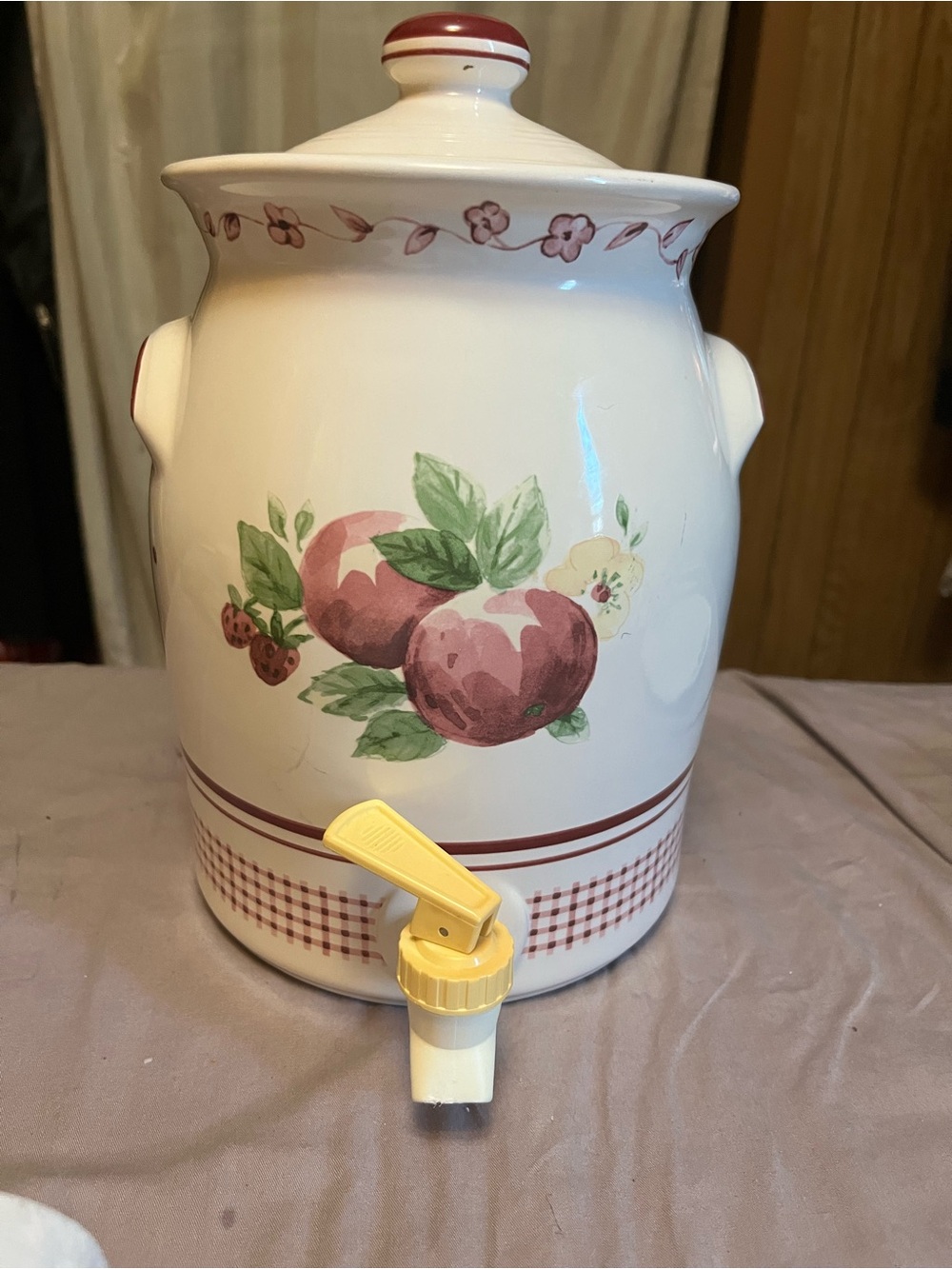 Fruit Motif Ceramic Beverage Dispenser pfalzgraff delicious